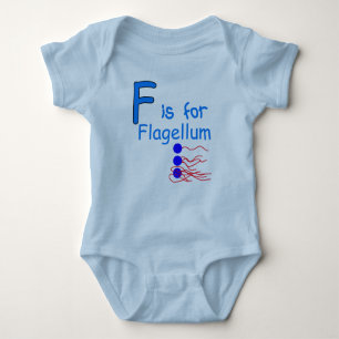 F is for Flagellum Baby Bodysuit