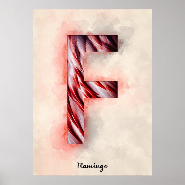 F is For Flamingo Poster (Front)
