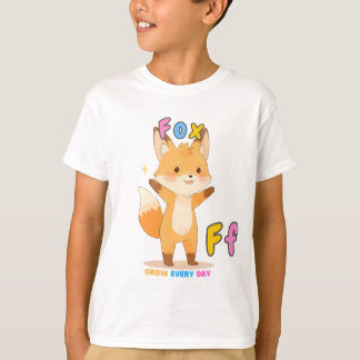 “F is for Fox” Alphabet Tee – Grow Every Day