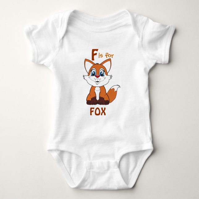 "F is for FOX" Childs Shirt (Front)