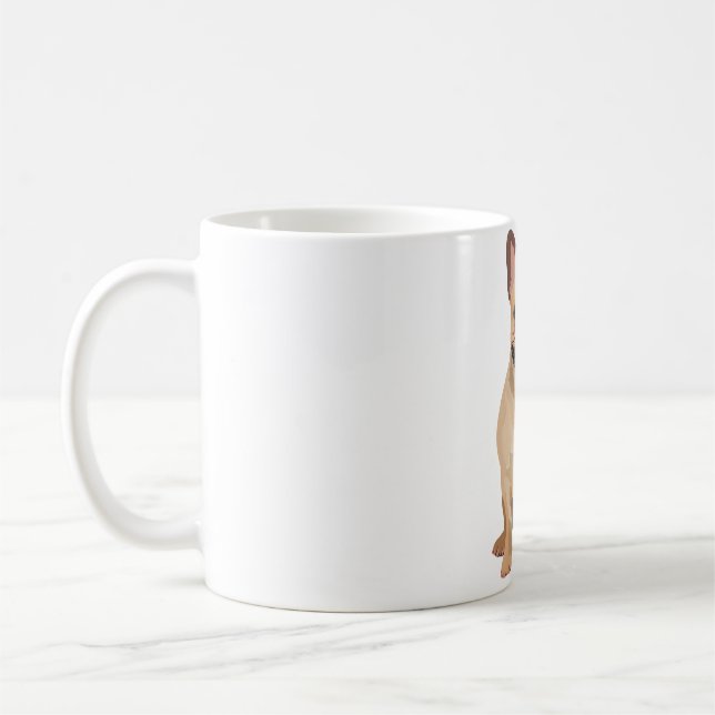 F is for Frenchie Dog Coffee Mug (Left)