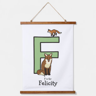 F is for…..personalized hanging tapestry