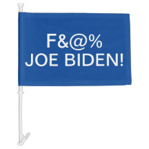 F JOE BIDEN - CAR FLAG