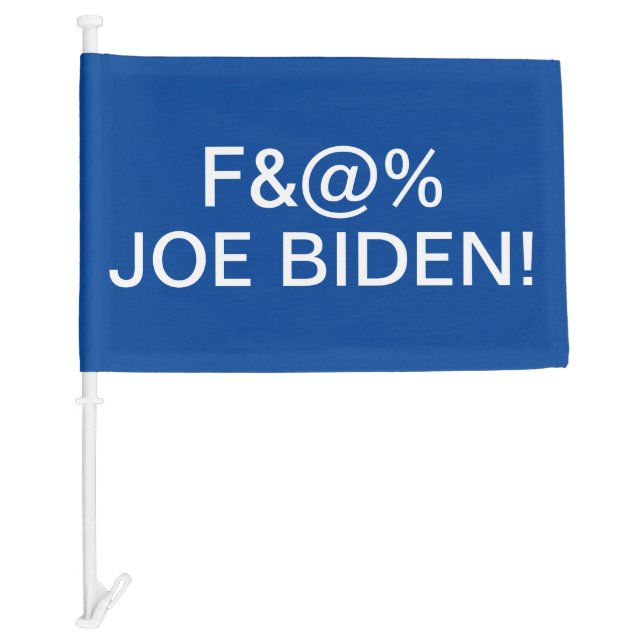 F JOE BIDEN - CAR FLAG (Front)