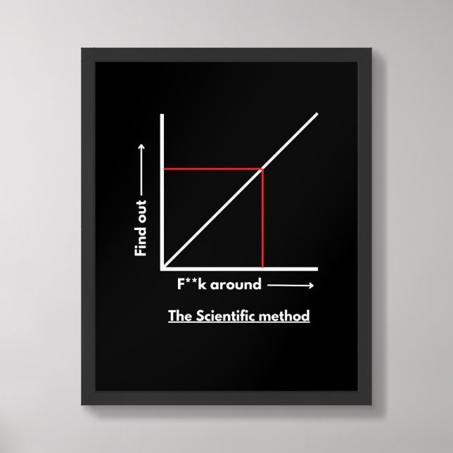 F**k around and find out poster (Framed Front)