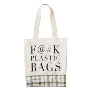 F@#k Plastic Bags Funny Text at Zazzle