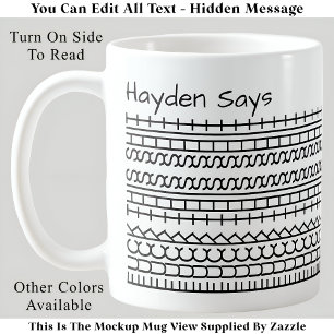 F**k This Shit-Hidden Message 144BW Funny Office Coffee Mug