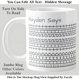 F**k This Shit-Hidden Message 144GW Funny Office Giant Coffee Mug