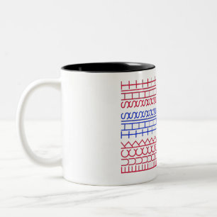 F**k This Shit-Hidden Message,Funny White Coffee Two-Tone Coffee Mug