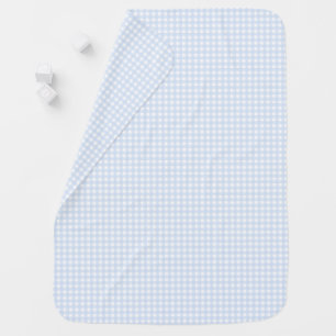 F & L Blue Gingham Baby Blanket