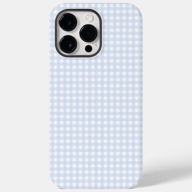 F & L Blue Gingham Case-Mate iPhone Case (Back)