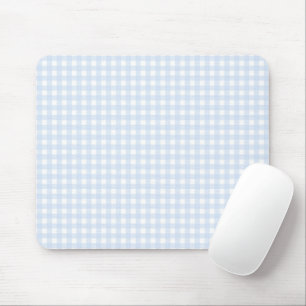 F & L Blue Gingham Mouse Pad