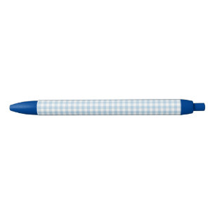 F & L Blue Gingham Pen