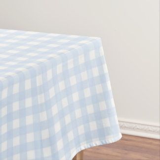 F & L Blue Gingham Tablecloth