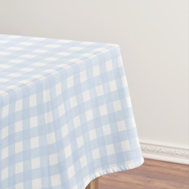 F & L Blue Gingham Tablecloth (In Situ)