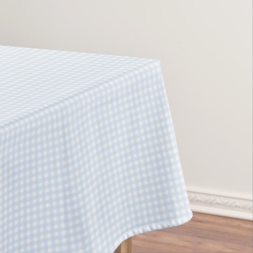 F  L Blue Gingham Tablecloth
