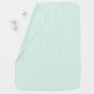 F & L Green Gingham Baby Blanket