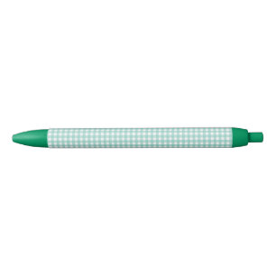F & L Green Gingham Pen
