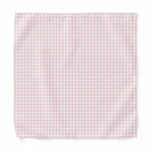 F & L Pastel Pink Gingham Bandana