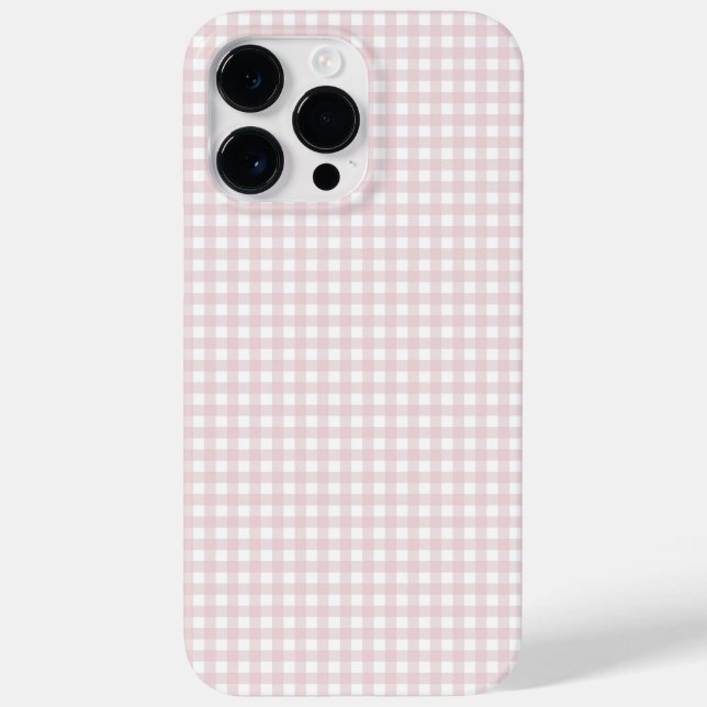 F & L Peach Gingham Case-Mate iPhone Case (Back)