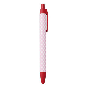 F & L Pink Crisscross Gingham Pen