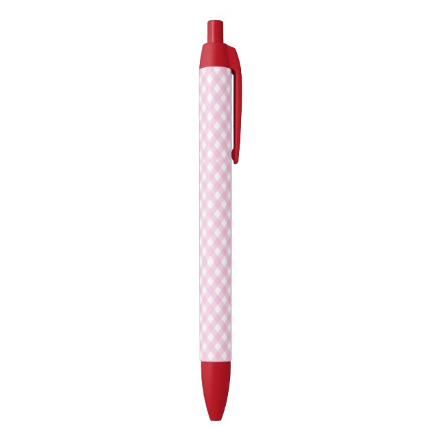 F & L Pink Crisscross Gingham Pen (Bottom (Vertical))