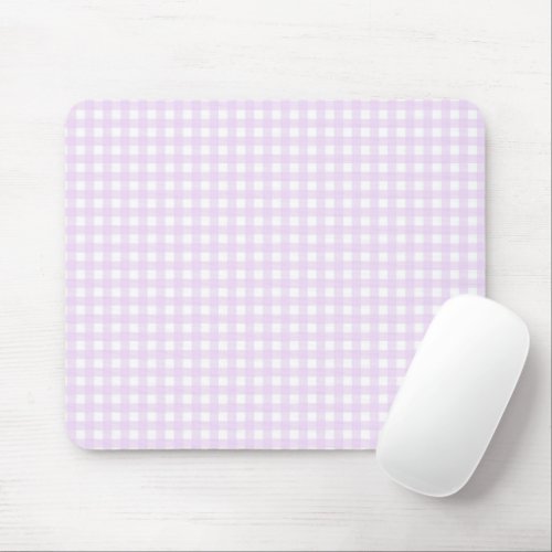 F  L Pink Gingham Mouse Pad