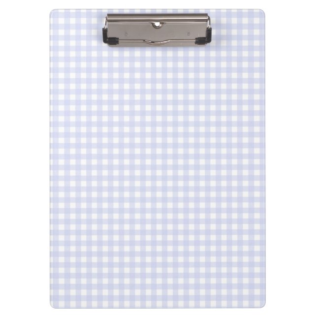 F & L Purple Gingham Clipboard (Front)