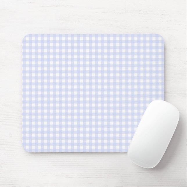 F & L Purple Gingham Mouse Pad (With Mouse)