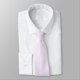 F & L Purple Gingham Neck Tie