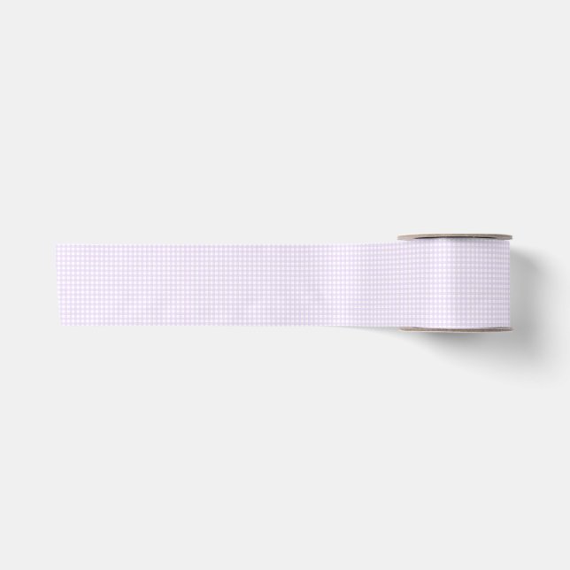 F & L Purple Gingham Satin Ribbon (Front)