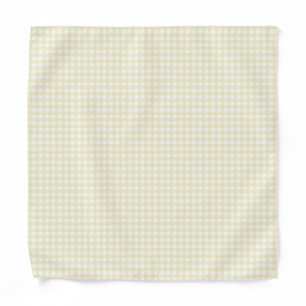 F & L Yellow Gingham Bandana