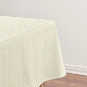 F & L Yellow Gingham Tablecloth