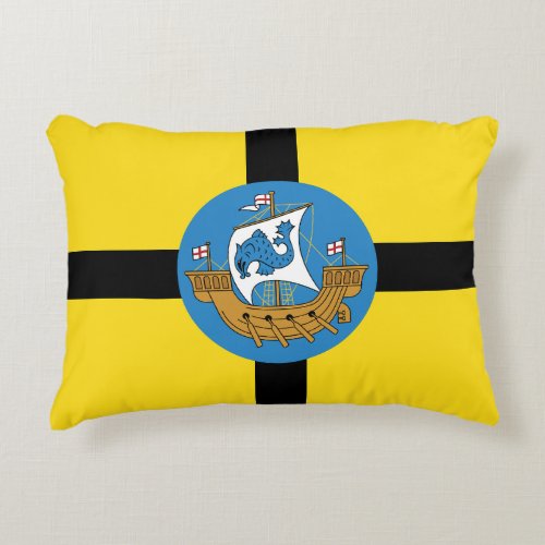 F lag of Wellington City New Zealand Magnet Accent Pillow