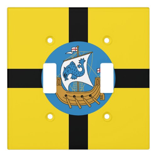 F lag of Wellington City New Zealand Magnet Light Switch Cover