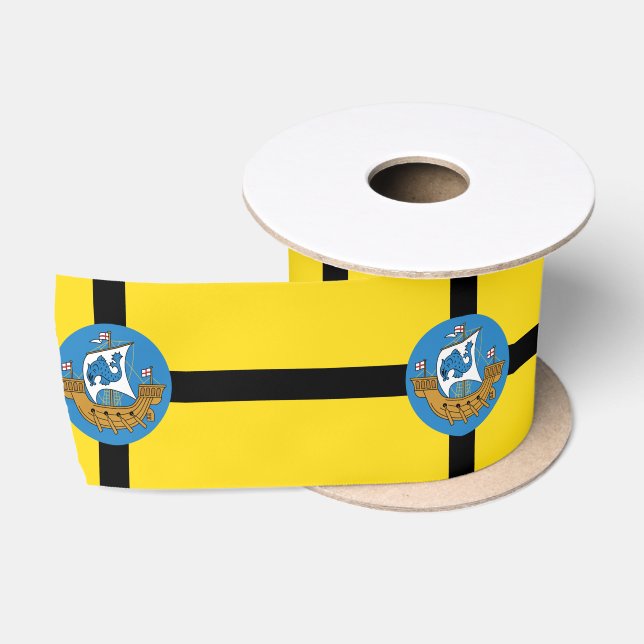 F lag of Wellington City, New Zealand Magnet Satin Ribbon (Spool)