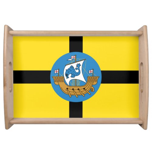 F lag of Wellington City New Zealand Magnet Serving Tray