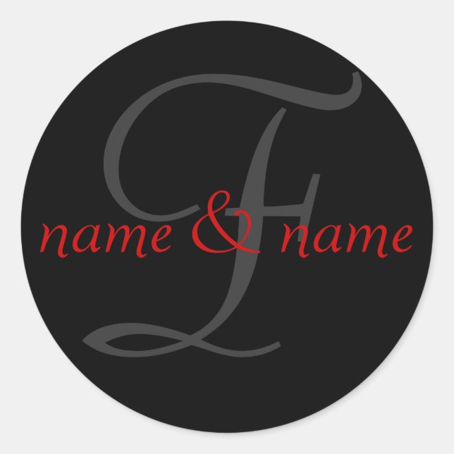 F monogram label (Front)