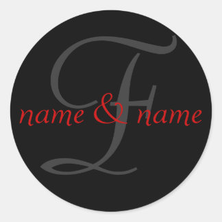 F monogram label