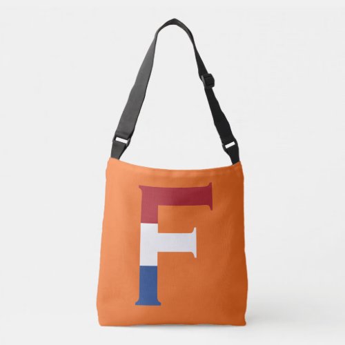 F Monogram overlaid on NLD Flag on or cbbcnt Crossbody Bag