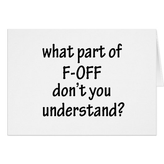 F-Off Cards (Front Horizontal)