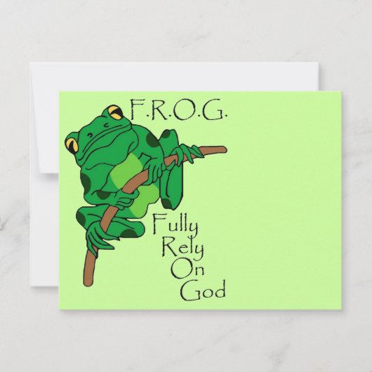 F.R.O.G. Fully Rely On God #1 (Front)