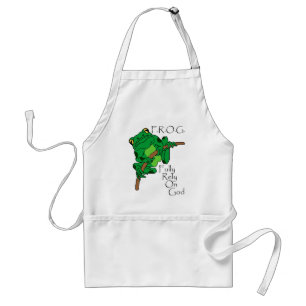 F.R.O.G. Fully Rely On God #1 Adult Apron