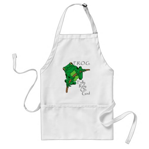 FROG Fully Rely On God 1 Adult Apron