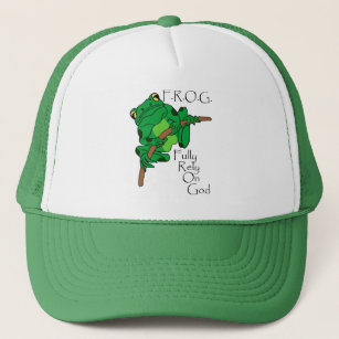F.R.O.G. Fully Rely On God #1 Trucker Hat