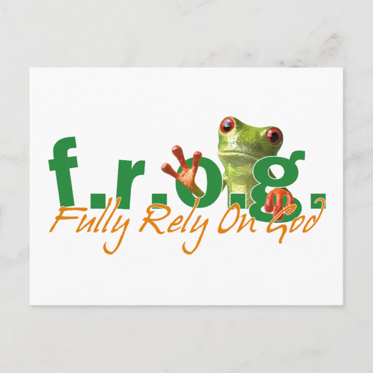 F.R.O.G. Postcard Zazzle
