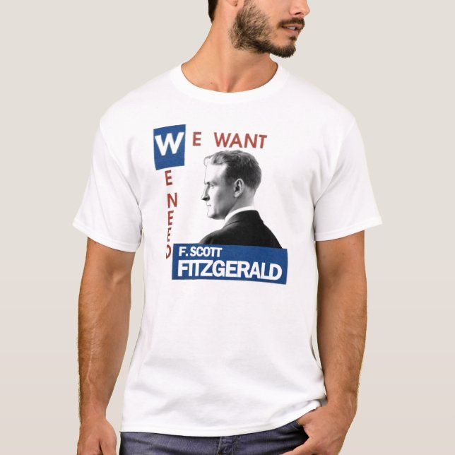 F. Scott Fitzgerald JFK style T-Shirt (Front)