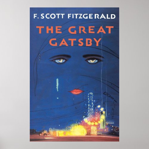 F Scott Fitzgerald  The Great Gatsby Poster