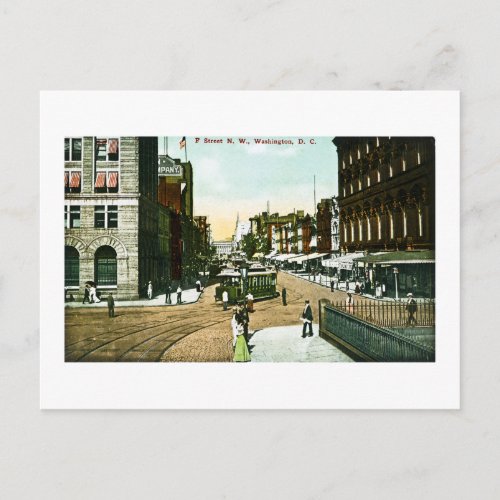 F Street NW Washington DC Postcard