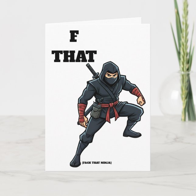 F that Ninja Divorce Card (Front)